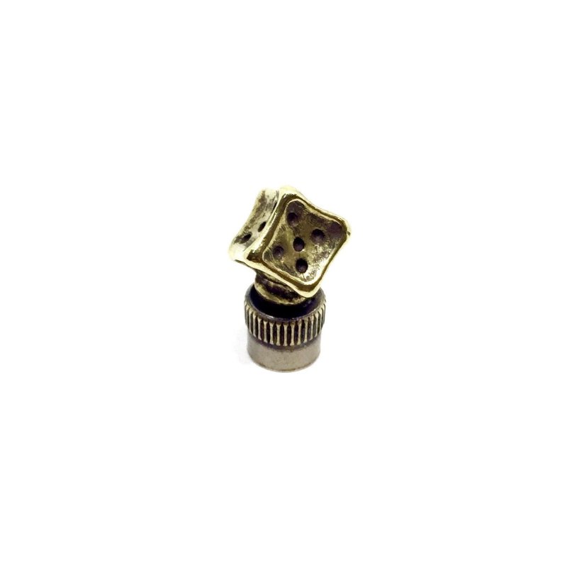 画像1: HATCHET Metal Work Studio (ハチェットメタルワークスタジオ) HBC-4-B "MELTED DICE" ValveCap 