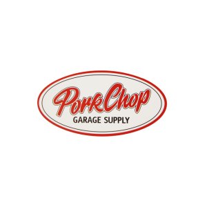 画像1: PORKCHOP GARAGE SUPPLY (ポークチョップガレージサプライ) PORKCHOP OVAL STICKER / SMALL 