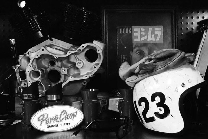 画像1: PORKCHOP GARAGE SUPPLY (ポークチョップガレージサプライ) PORKCHOP OVAL STICKER / LARGE 