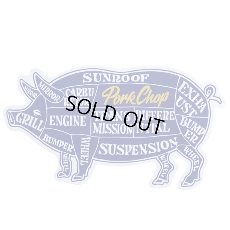 画像1: PORKCHOP GARAGE SUPPLY (ポークチョップガレージサプライ) PORK STICKER  (1)