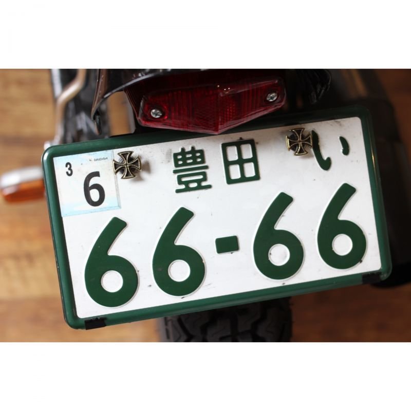 画像1: HATCHET Metal Work Studio (ハチェットメタルワークスタジオ) HNB-8-B "IRON CROSS" NumberBolt 