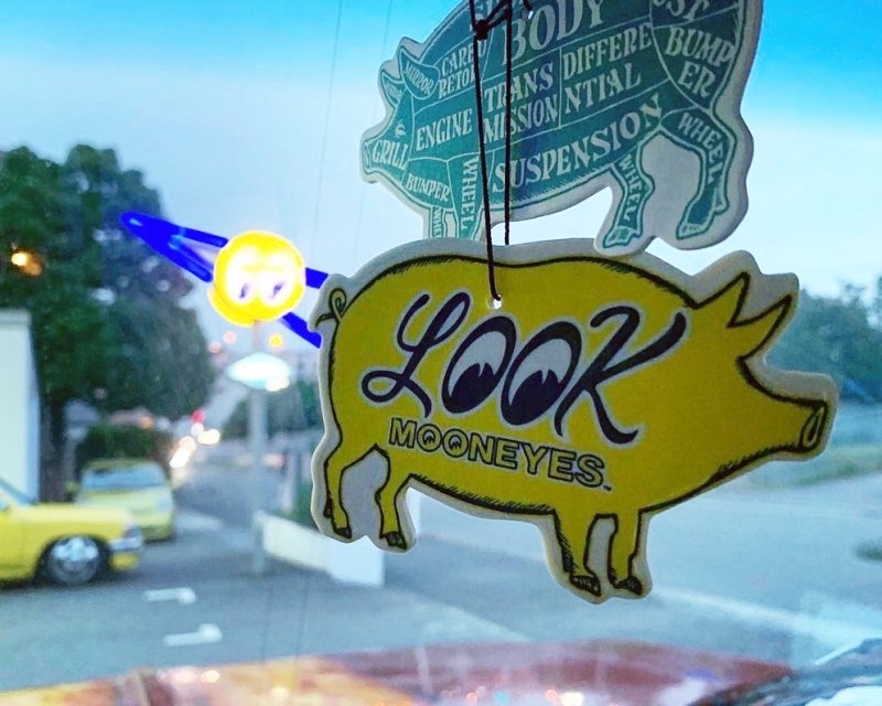 画像1: PORKCHOP GARAGE SUPPLY (ポークチョップガレージサプライ) PORKCHOP×MOONEYES AIR FRESHENER 