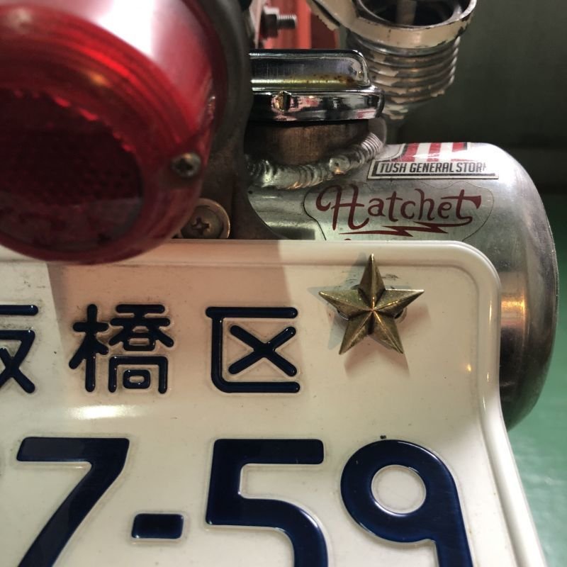 画像2: HATCHET Metal Work Studio (ハチェットメタルワークスタジオ) HNB-7-B "STAR" Number Bolt 