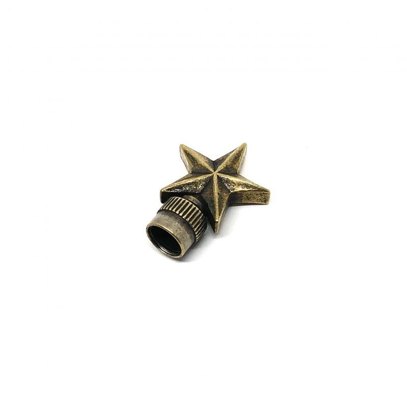 画像1: HATCHET Metal Work Studio (ハチェットメタルワークスタジオ)  HBC-9-B "STAR" ValveCap 