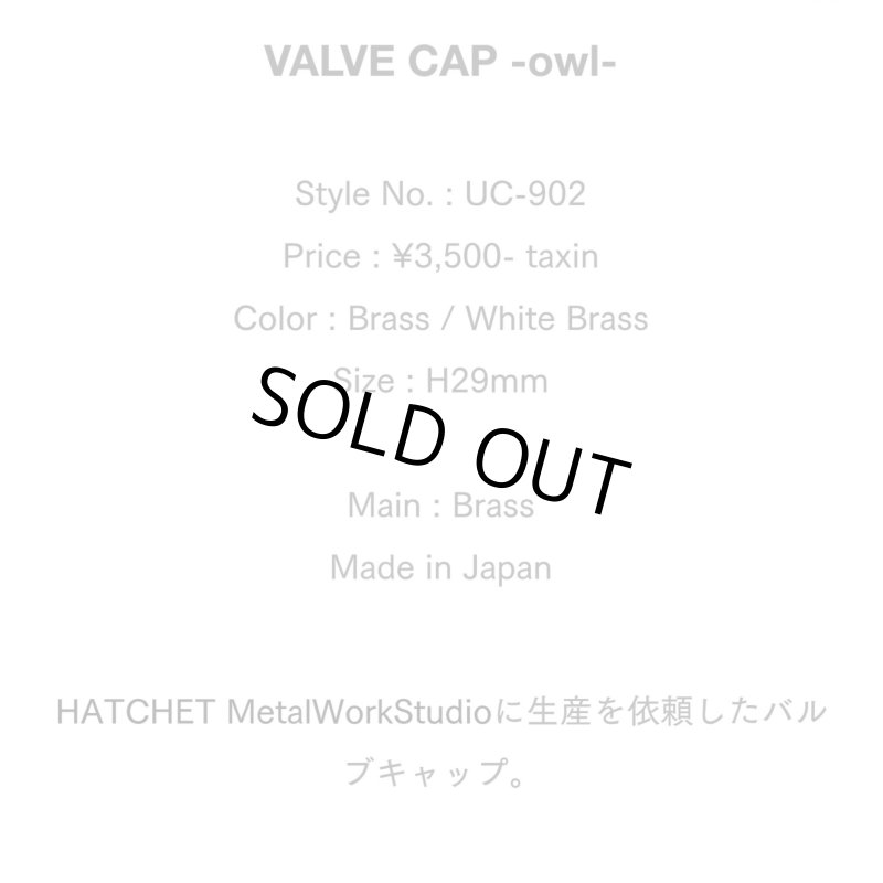 画像6: UNCROWD (アンクラウド) VALVE CAP -owl- UC-902  (6)