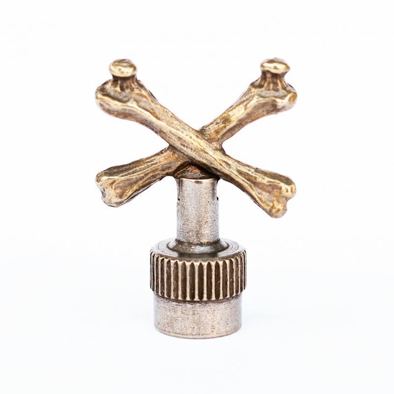 画像1: UNCROWD | VALVE CAP -cross bone-  (1)