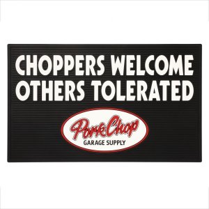 画像1: PORKCHOP GARAGE SUPPLY (ポークチョップガレージサプライ) WELCOME RUBBER MAT "CHOPPERS" 