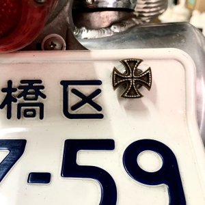 画像4: HATCHET Metal Work Studio (ハチェットメタルワークスタジオ) HNB-8-B "IRON CROSS" NumberBolt 