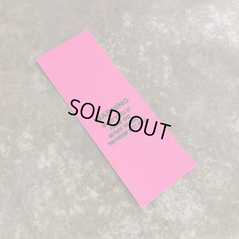 画像1: THE FEVER INC | WARNING STICKER  (1)