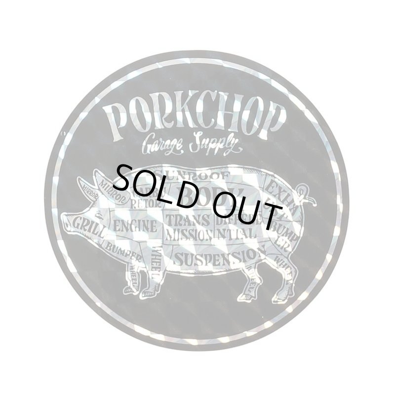 画像1: PORKCHOP GARAGE SUPPLY | HOLOGRAM CIRCLE STICKER  (1)