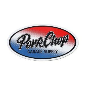 画像1: PORKCHOP GARAGE SUPPLY | OVAL TRICOLOR STICKER 