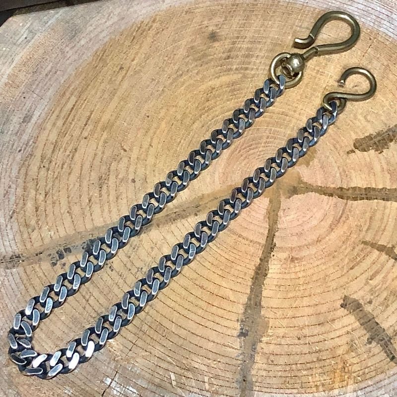 画像1: HATCHET Metal Work Studio | "SilverPlating" WalletChain 2  (1)