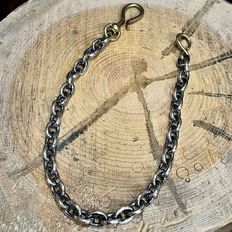 画像1: HATCHET Metal Work Studio | "SilverPlating" WalletChain 3  (1)