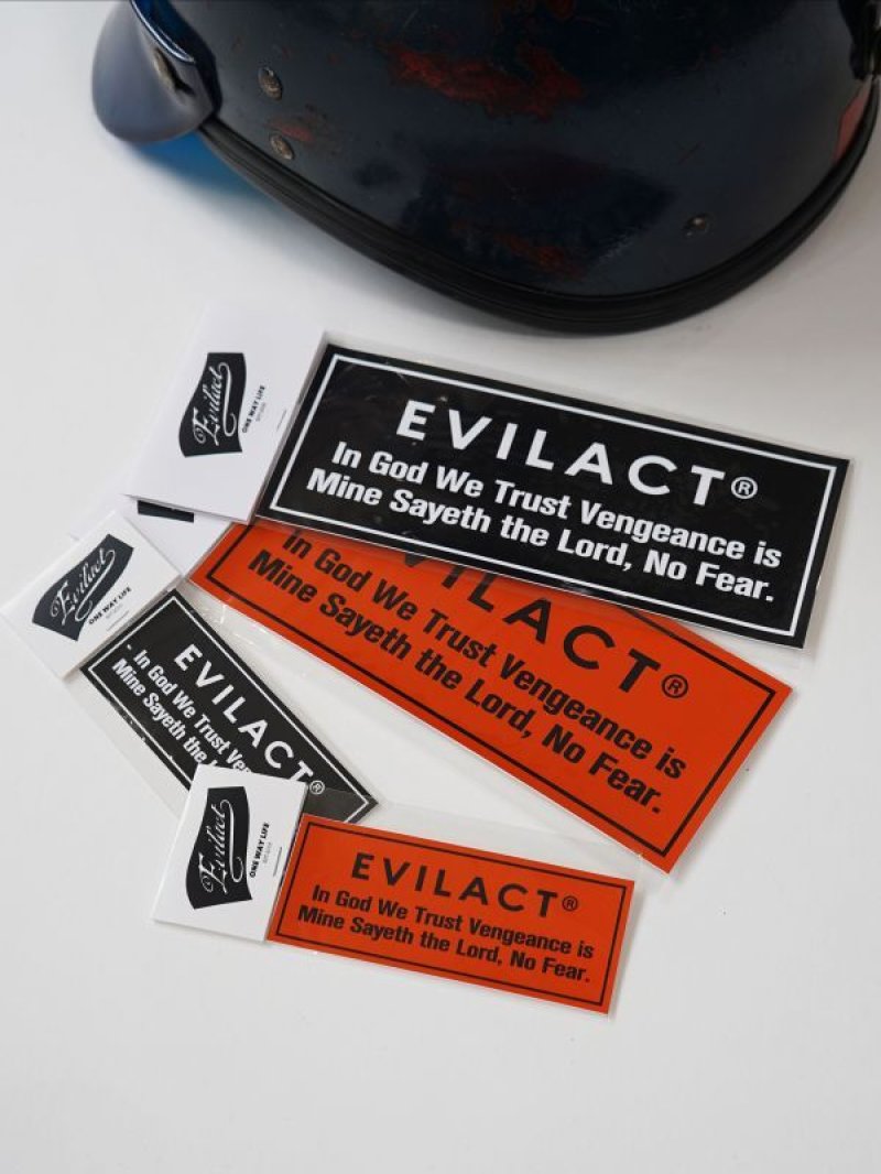 画像1: EVILACT (イーヴルアクト) | In God… Sticker L 