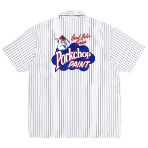 画像1: PORKCHOP GARAGE SUPPLY | PORKCHOP PAINT STRIPE WORK SHIRT 