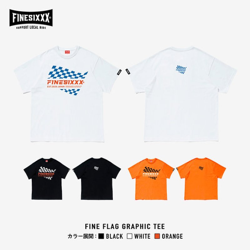 画像1: FINESIXXX (ファインシックス) | FINE FLAG GRAPHIC TEE 