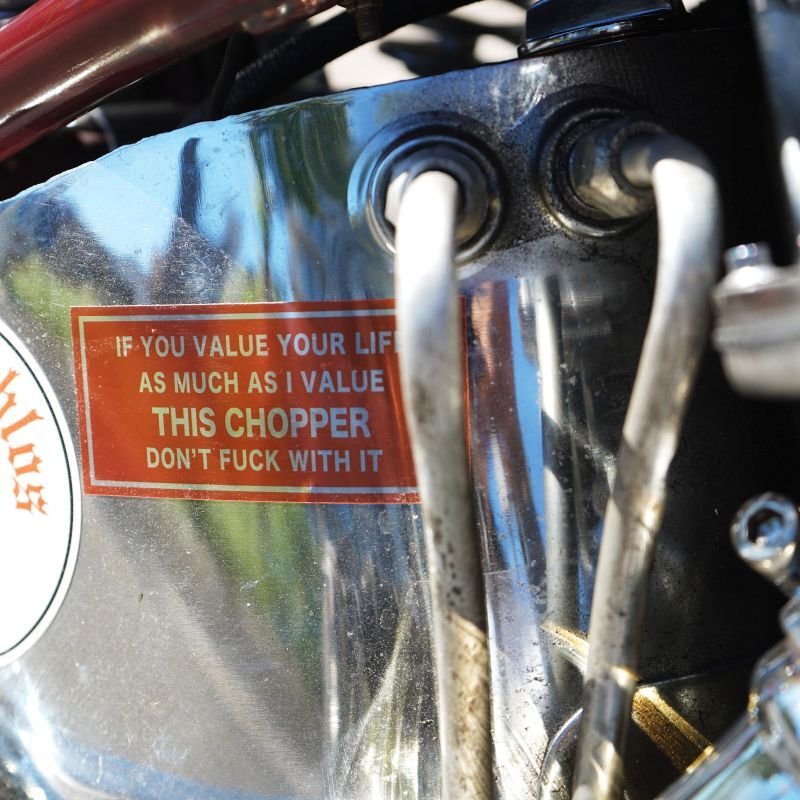 画像1: EVILACT (イーヴルアクト) DON'T... THIS CHOPPER sticker 