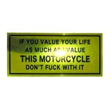 EVILACT (イーヴルアクト) DON'T... THIS MOTORCYCLE sticker 