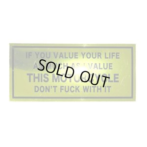 画像1: EVILACT (イーヴルアクト) DON'T... THIS MOTORCYCLE sticker 