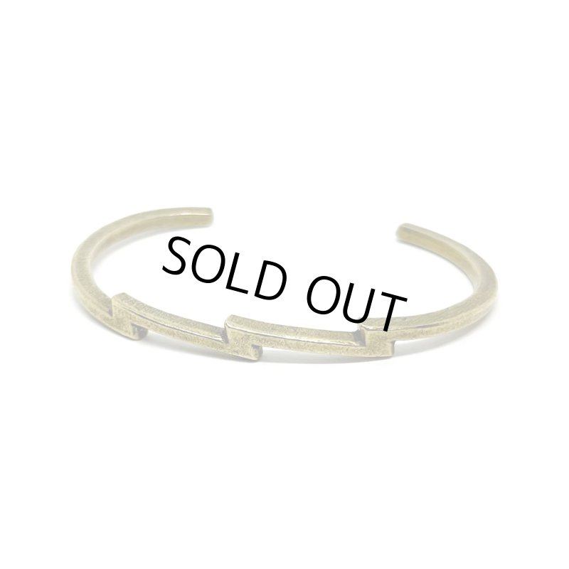 画像1: HATCHET Metal Work Studio (ハチェットメタルワークスタジオ) | HB-15-B ”THUNDER” Bangle2  (1)