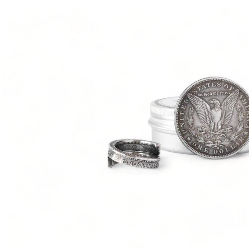 画像3: RAOING (ローイング) | Morgan Dollar Spiral Ring  (3)