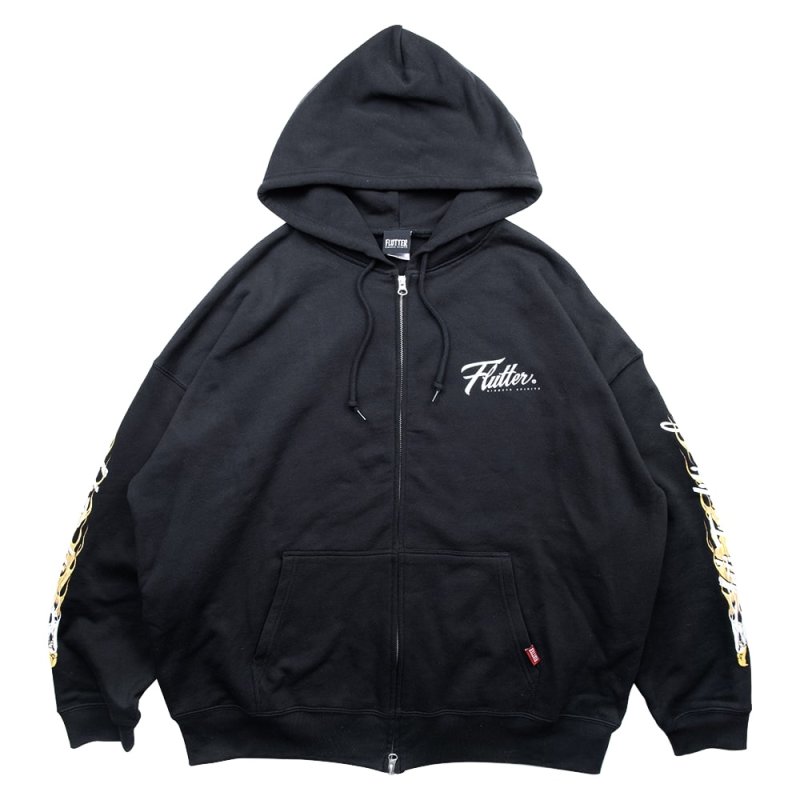 画像1: 【30%OFF】FLUTTER (フラッター) | B/S Eagle Graphic Zip Up Hoodie  (1)