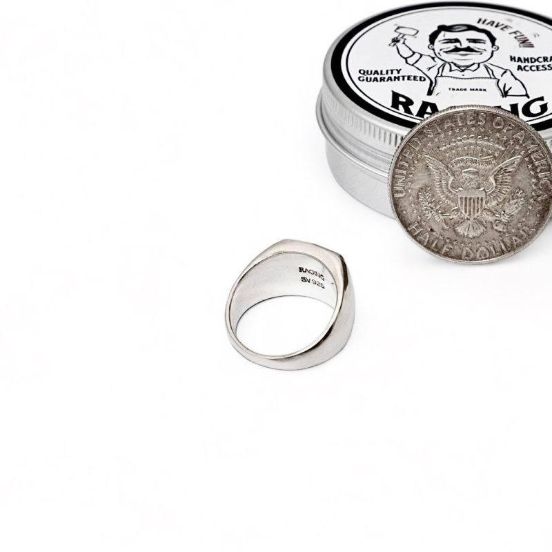 画像4: RAOING (ローイング) | Harf Dollar Signet Ring  (4)