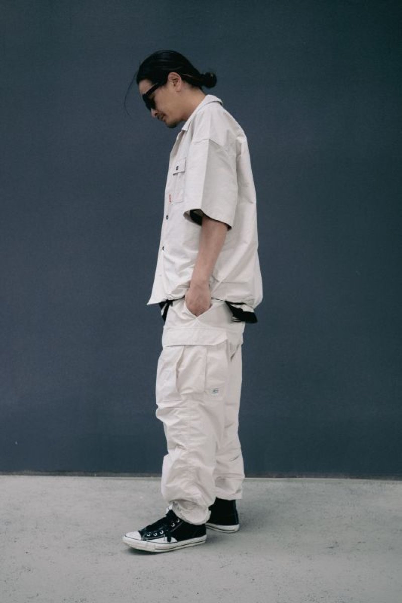 画像2: FLUTTER (フラッター) | T/C Open Collar S/S Work Shirts 