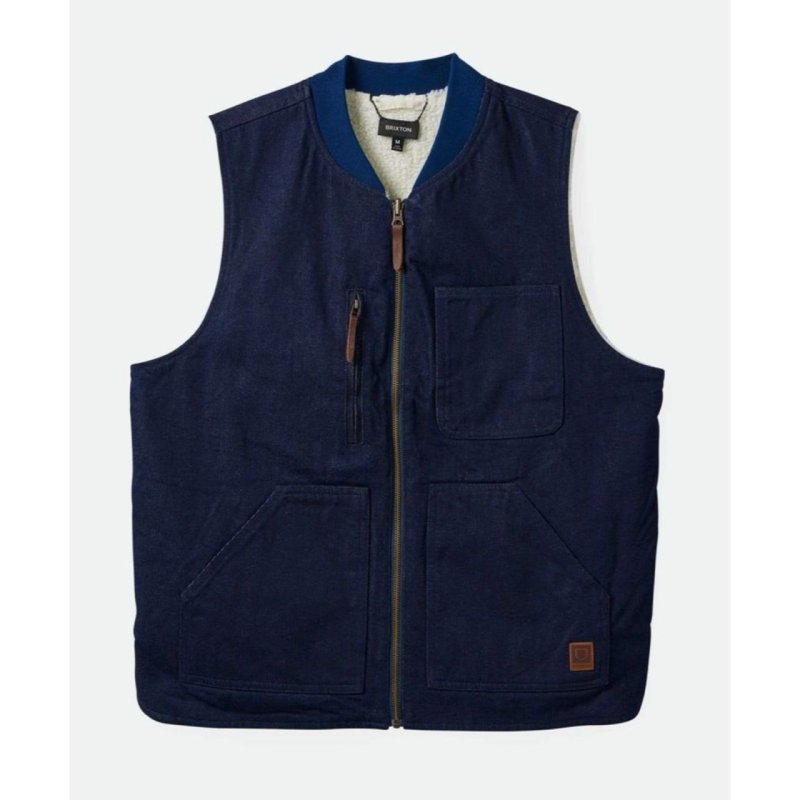 画像2: 【30%OFF】BRIXTON (ブリクストン) | Brixton Builders Abraham Reversible Vest  (2)