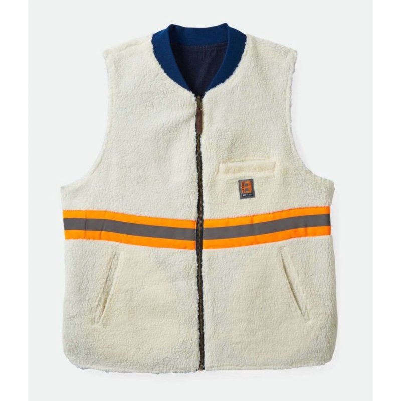 画像1: 【30%OFF】BRIXTON (ブリクストン) | Brixton Builders Abraham Reversible Vest  (1)