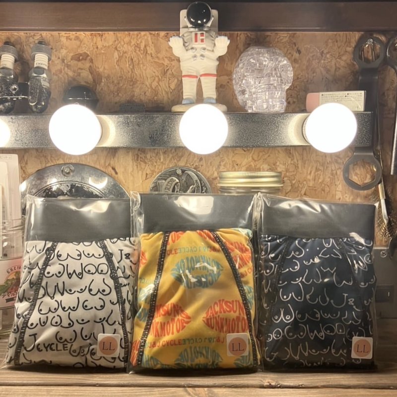 画像2: J&J CYCLE | BOXER PANTS "LIPS" 