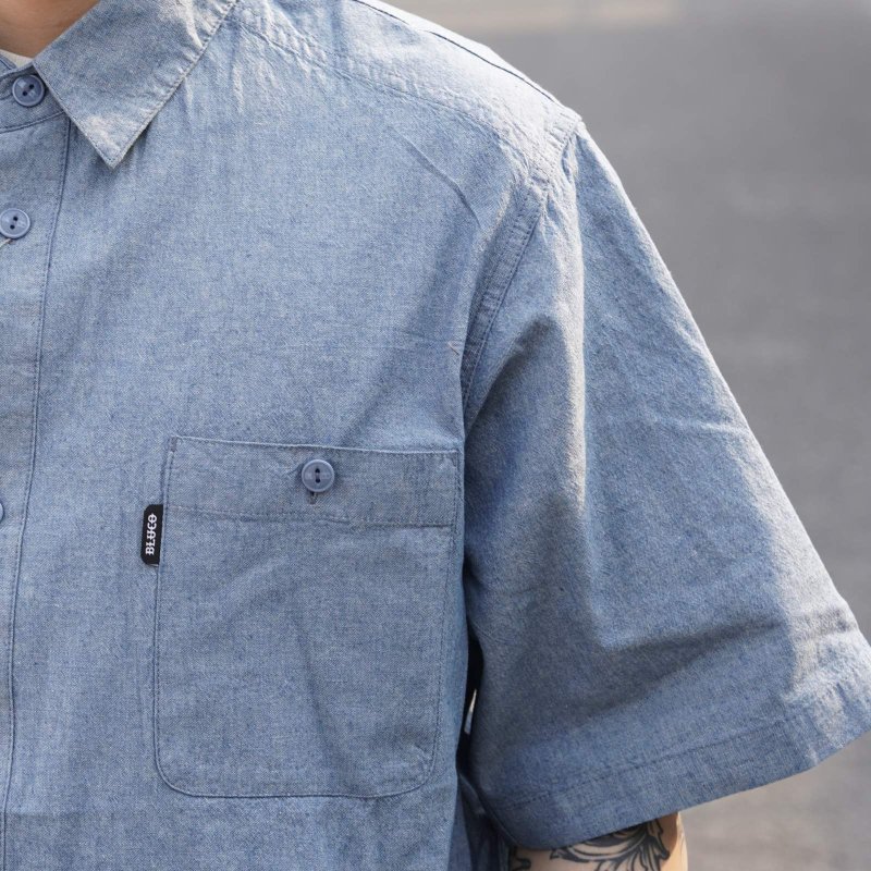 画像3: BLUCO (ブルコ) | CHAMBRAY WORK SHIRT S/S  (3)