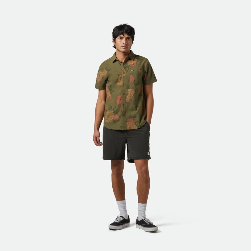 画像5: BRIXTON (ブリクストン) | CHARTER PRINT S/S WVN  (5)