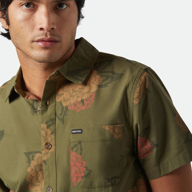 画像2: BRIXTON (ブリクストン) | CHARTER PRINT S/S WVN  (2)