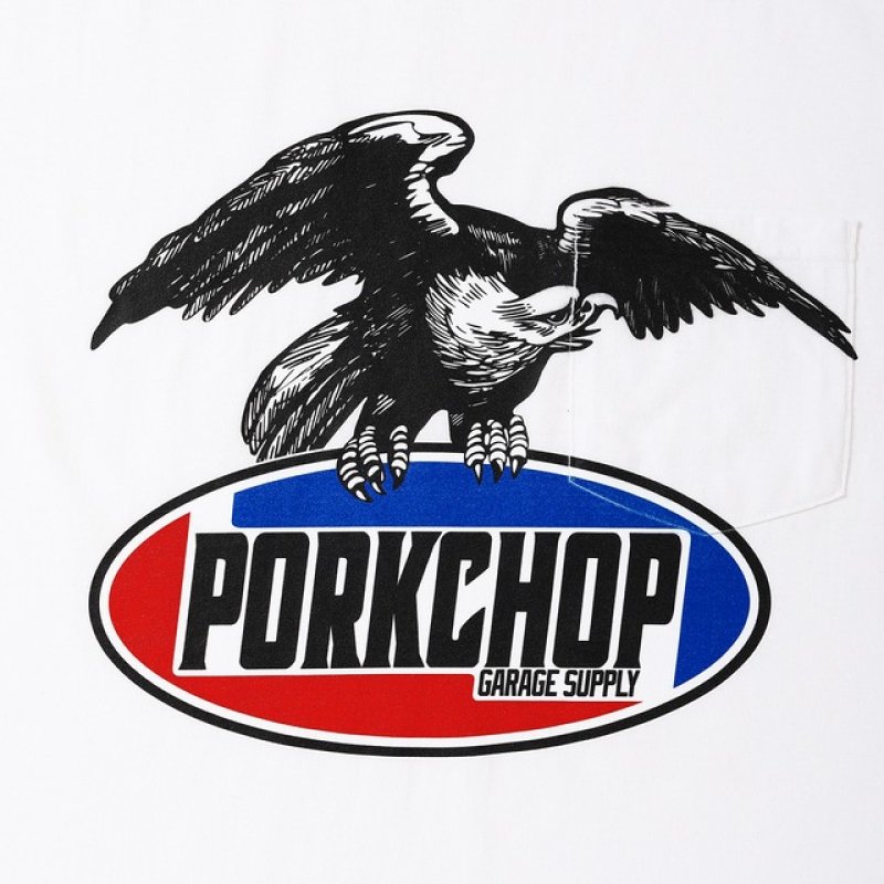 画像3: PORKCHOP GARAGE SUPPLY | EAGLE LOGO POCKET TEE  (3)