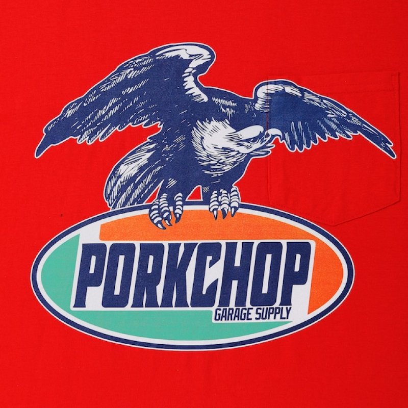 画像3: PORKCHOP GARAGE SUPPLY | EAGLE LOGO POCKET TEE  (3)