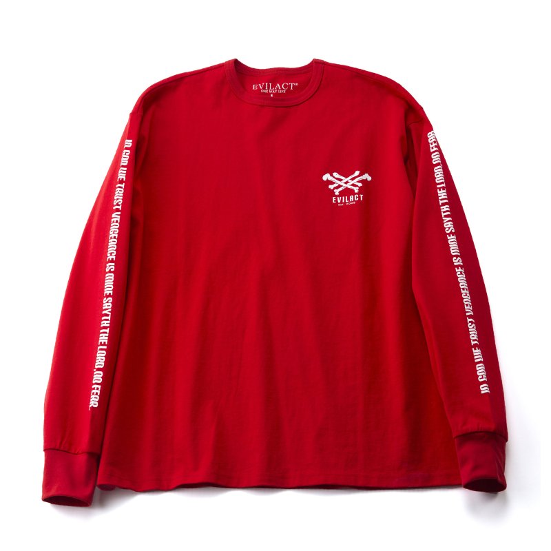 画像2: EVILACT (イーヴルアクト) | CROSS BONE LS  (2)