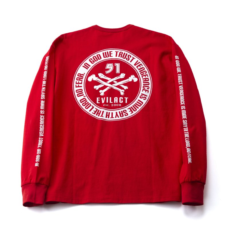 画像1: EVILACT (イーヴルアクト) | CROSS BONE LS  (1)