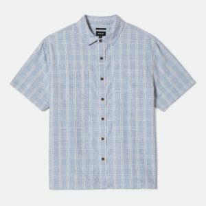 画像1: BRIXTON (ブリクストン) | CRU OXFORD PLAID S/S WVN 