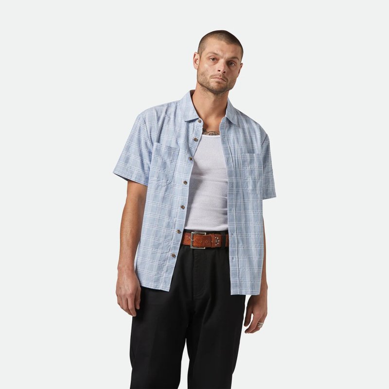 画像5: BRIXTON (ブリクストン) | CRU OXFORD PLAID S/S WVN  (5)