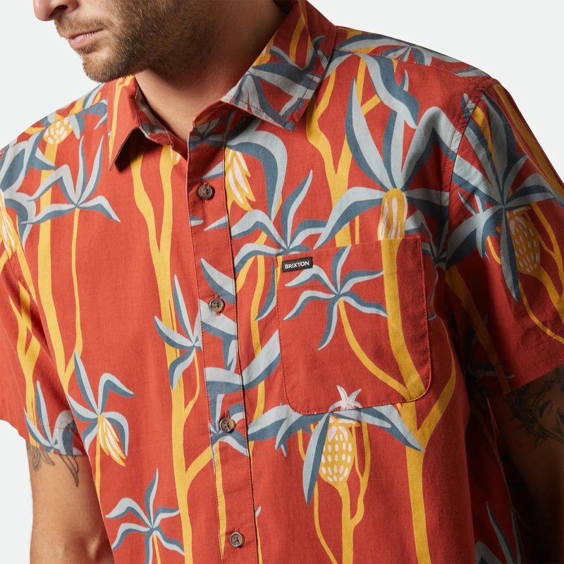 画像9: BRIXTON (ブリクストン) | CHARTER PRINT S/S WVN  (9)