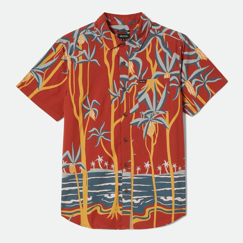 画像1: BRIXTON (ブリクストン) | CHARTER PRINT S/S WVN  (1)