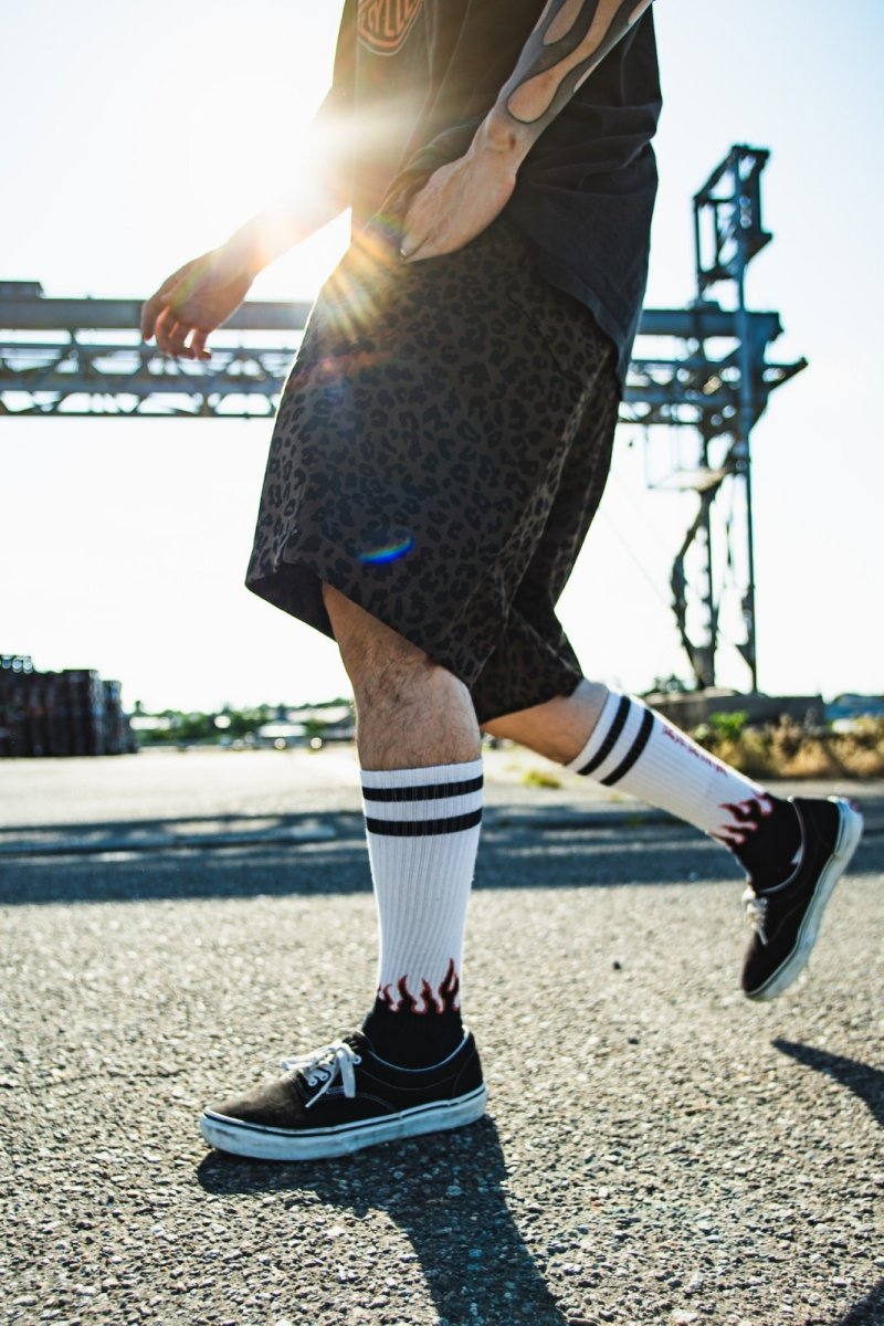 画像1: FLUTTER (フラッター) | The Holiday - Comfy fit- Leopard Cotton Twill Short Easy Pants 
