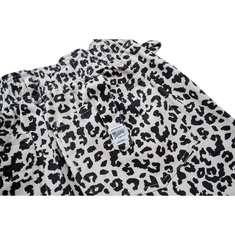 画像3: FLUTTER (フラッター) | The Holiday - Comfy fit- Leopard Cotton Twill Short Easy Pants  (3)