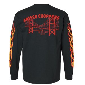 画像2: FRISCO CHOPPERS | FLAMING SKULL L/S TEE 
