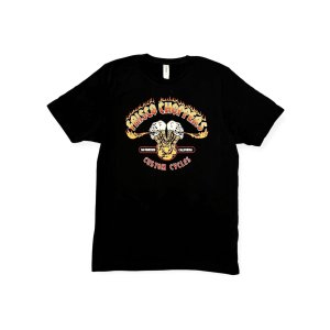 画像1: FRISCO CHOPPERS | FLAMING SKULL S/S TEE 