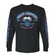 画像1: FRISCO CHOPPERS | FLAMING SKULL L/S TEE  (1)