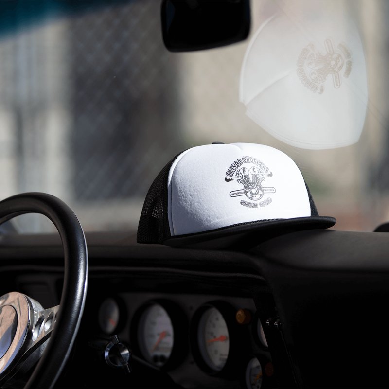 画像2: FRISCO CHOPPERS | FLAMING SKULL CAP  (2)