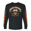 画像1: FRISCO CHOPPERS | FLAMING SKULL L/S TEE  (1)
