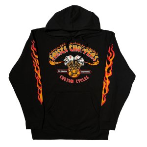画像1: FRISCO CHOPPERS | FLAMING SKULL HOODIE 